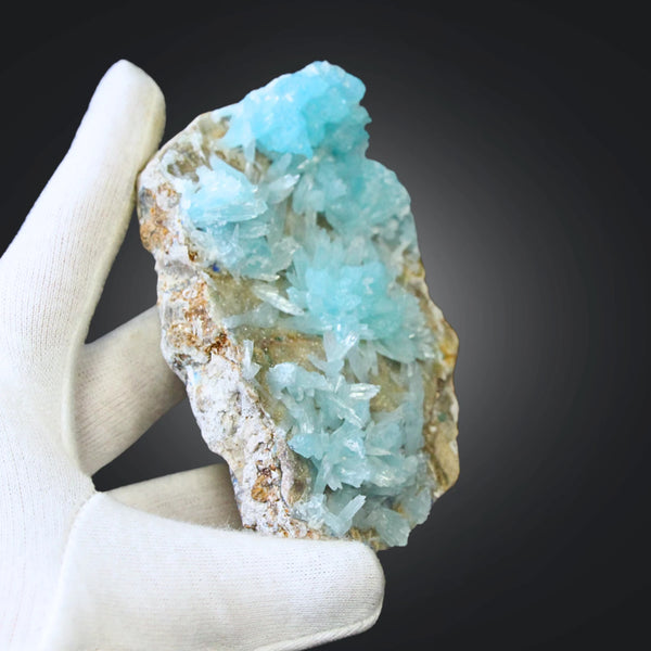 Blauwe Aragoniet kristallen nr.06