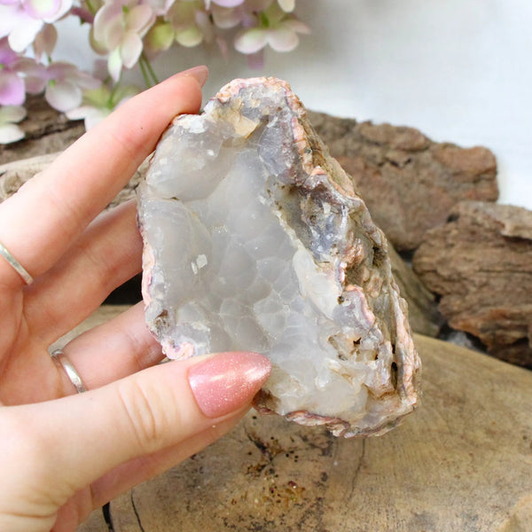 Chalcedoon roze ruw stuk nr.17