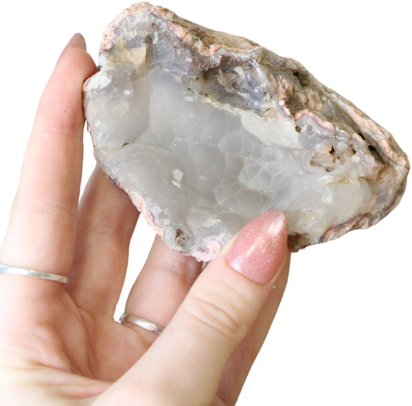Chalcedoon roze ruw stuk nr.17