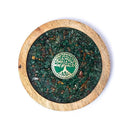 Onderzetter Levensboom Met Aventurijn En Tijgeroog Hout 10cm