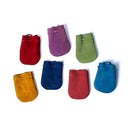Suède Tasjes Set 7 Chakra Kleuren 7.5x5.5cm