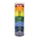 Geurkaars Stearine Chakra-Kleuren Gerecycled Glas 100 branduren