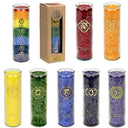 Chakra Geurkaarsen Set Gemengd Assortiment 12 Stuks 21x6.5 cm