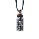 Geschenkflesje Met Pyriet En Feng Shui Kikker Aan Koord 3.6cm