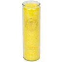 Geurkaars 3e Chakra Stearine Geel Gerecycled Glas 100 uur