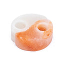 Zoutsteen Waxinelichthouder Yin Yang Oranje/Wit Rond 14.5 x 15.5 x 5 cm