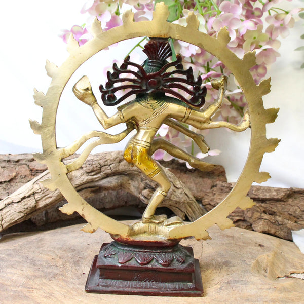 Beeld Brons Shiva Nataraja Triple Gold India