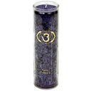 Geurkaars 6e Chakra Stearine Geel Gerecycled Glas 100 uur