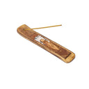 Wierookhouder Maangodin Met Regenboog Maansteen Indiase Iep ±15.5x5cm