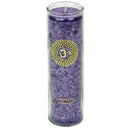 Geurkaars Stearine 7e Chakra Lila Gerecycled Glas 100 uur