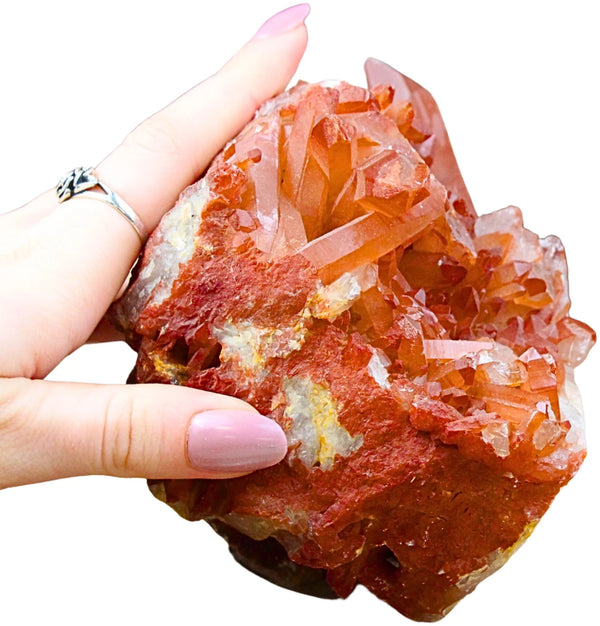 Bergkristal rood ruw nr.40