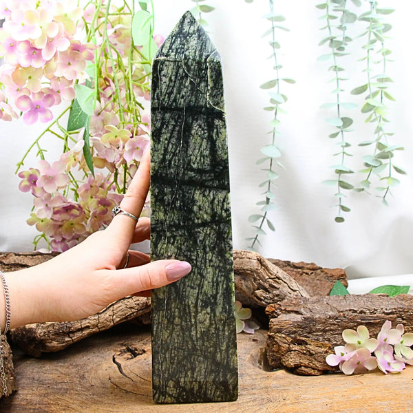 Serpentijn Jungle Jaspis obelisk nr.26