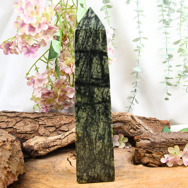 Serpentijn Jungle Jaspis obelisk nr.26