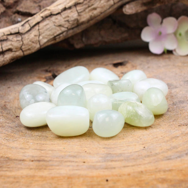 Trommelstenen 250 gr. Jade Serpentijn (mt3), p/kg