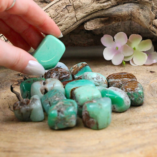 Chrysopraas 500 gr. trommelstenen (mt3)