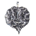 Hanger Ganesha Hindoeïstische God Zilverkleur 4cm
