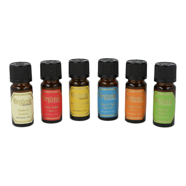 Organic Goodness Aromaolie Set 6x10 ml Assorti