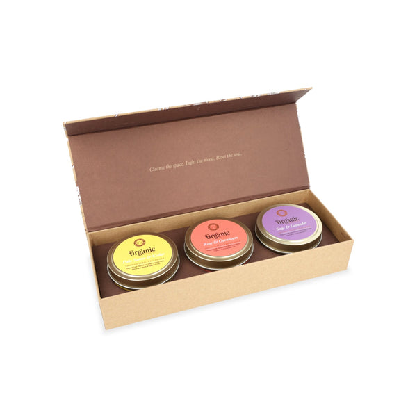 Organic Goodness Geurkaars Smudge Set 3x80 g