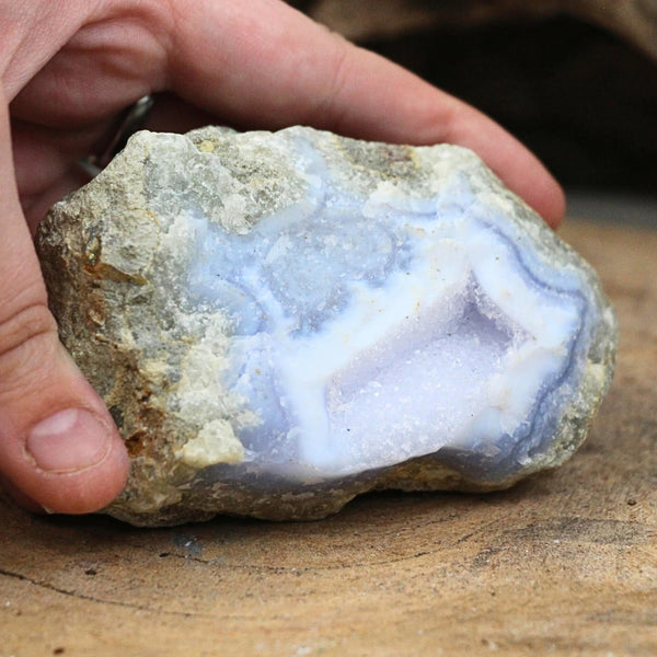 Chalcedoon blauw/ Blue Lace ruw nr.07