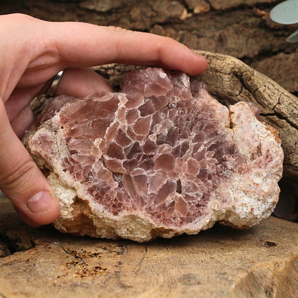 Roze Amethist schijf nr.04