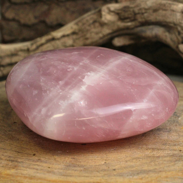 Rozenkwarts edelsteen hart 15 cm nr.02