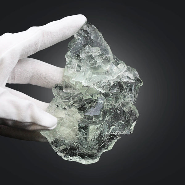 Fluoriet Ruwe Kubus Groen 11,9 cm Xianghuapu Mijn China Nr 93