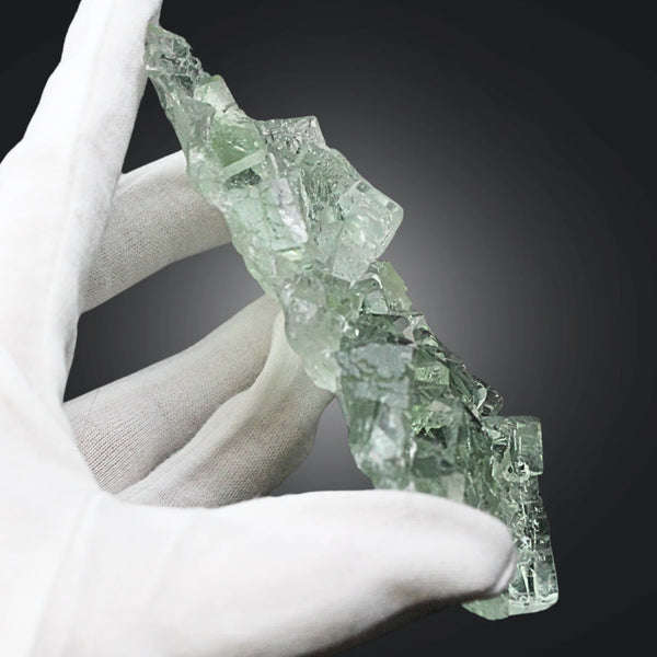Fluoriet Ruwe Kubus Groen 11,9 cm Xianghuapu Mijn China Nr 93