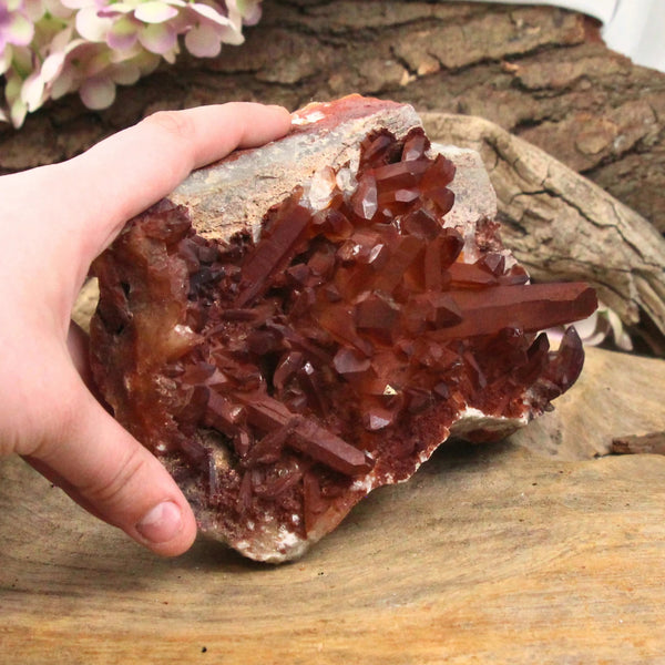 Bergkristal rood ruw nr.42