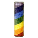 Stearinekaars Regenboog Geurloos In Glas 21 x 6,5 cm