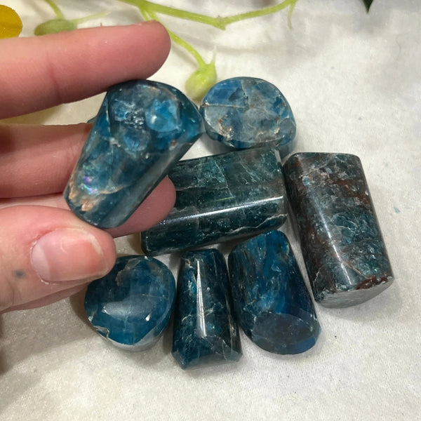 Apatiet blauw 200 gr. trommelstenen (mt3)