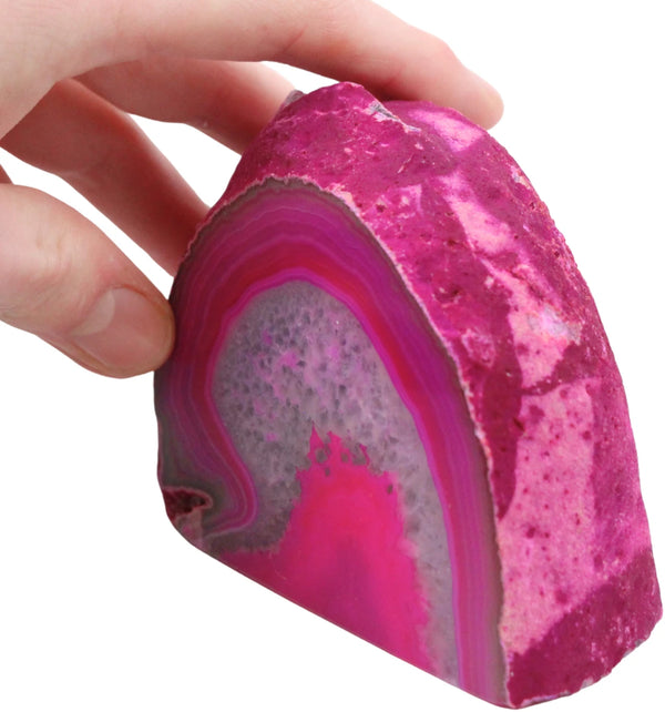 Agaat einden roze (gekleurd) nr.20