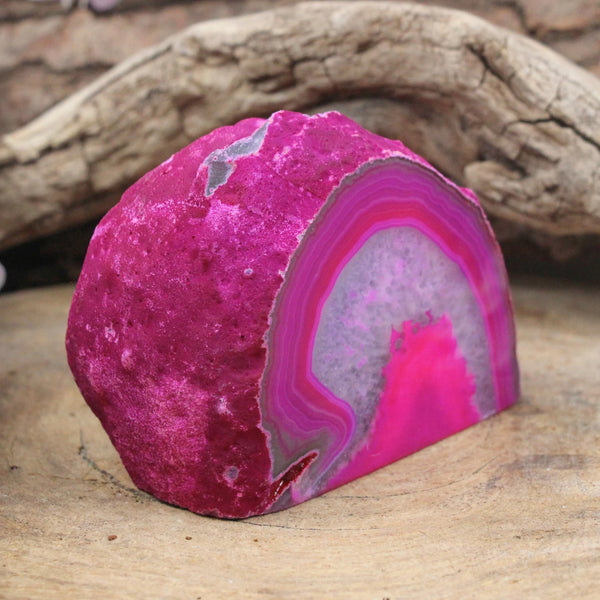 Agaat einden roze (gekleurd) nr.20