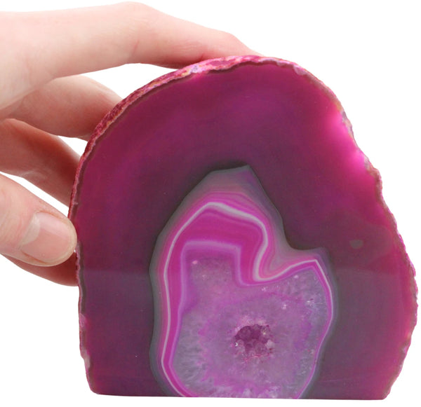 Agaat einden roze (gekleurd) nr.18