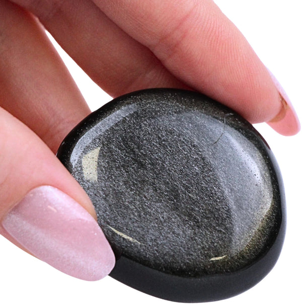 Zaksteen Obsidiaan zilver