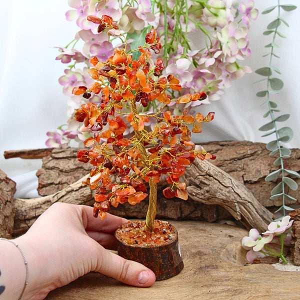 Edelsteen boompje Carneool ca. 23 cm