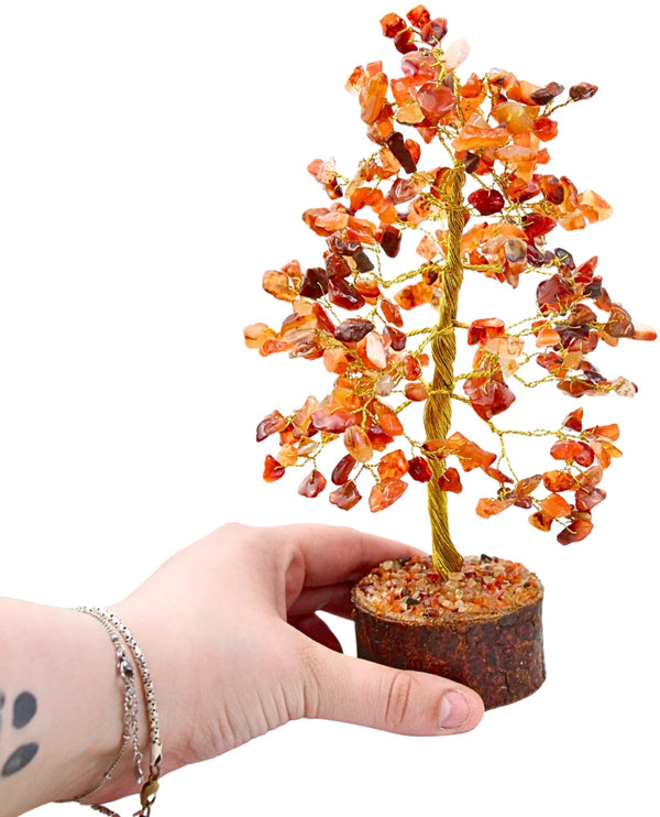 Edelsteen boompje Carneool ca. 23 cm
