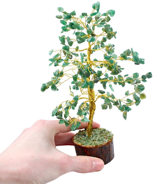 Edelsteen boompje Aventurijn ca. 23 cm