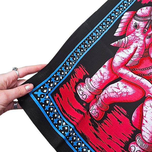 Olifanten Doek - Roze - wandkleed 115cm x 54cm