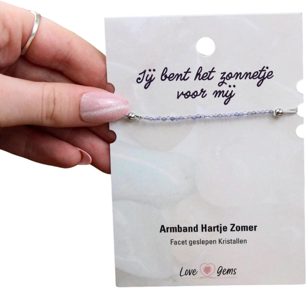 Hartje zomer armband Ioliet - Moederdag
