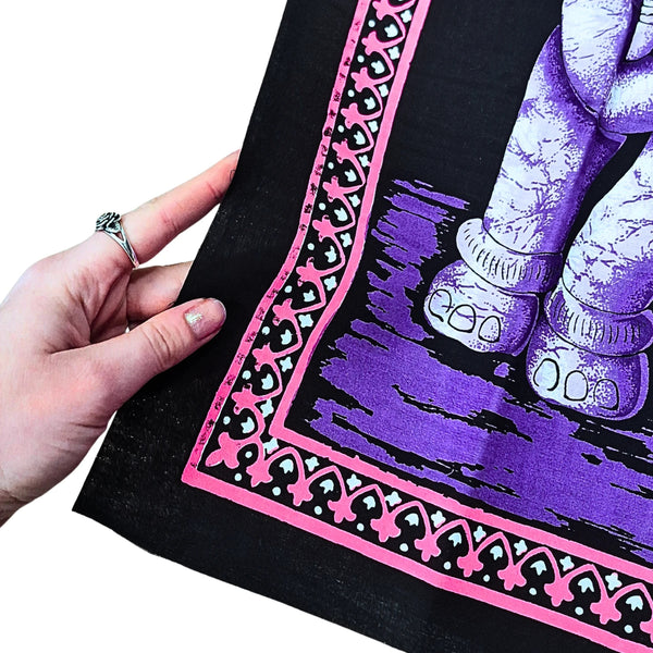 Olifanten Doek - Paars - wandkleed 115 cm x54 cm
