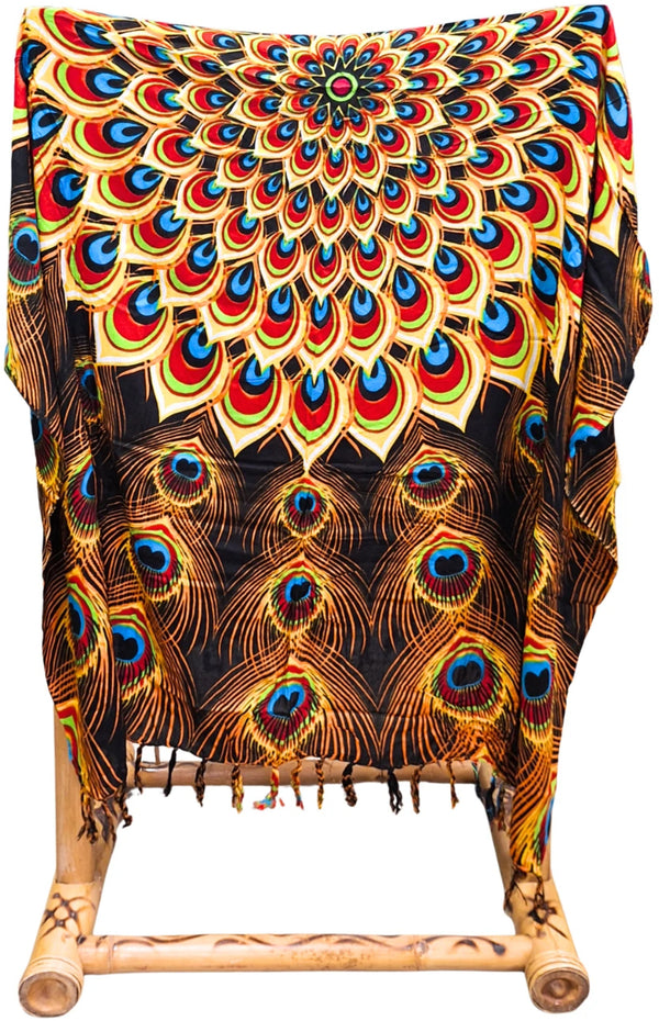 Om Namaste Sarong - 607 - mandala pauw - pauwenveren