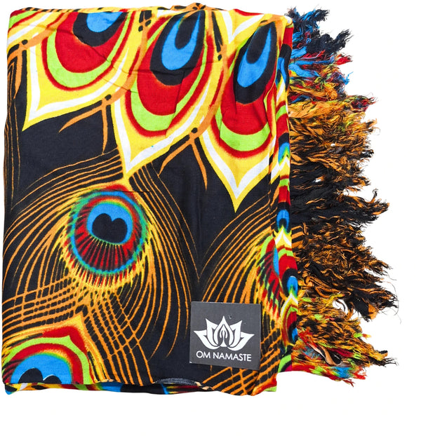 Om Namaste Sarong - 607 - mandala pauw - pauwenveren