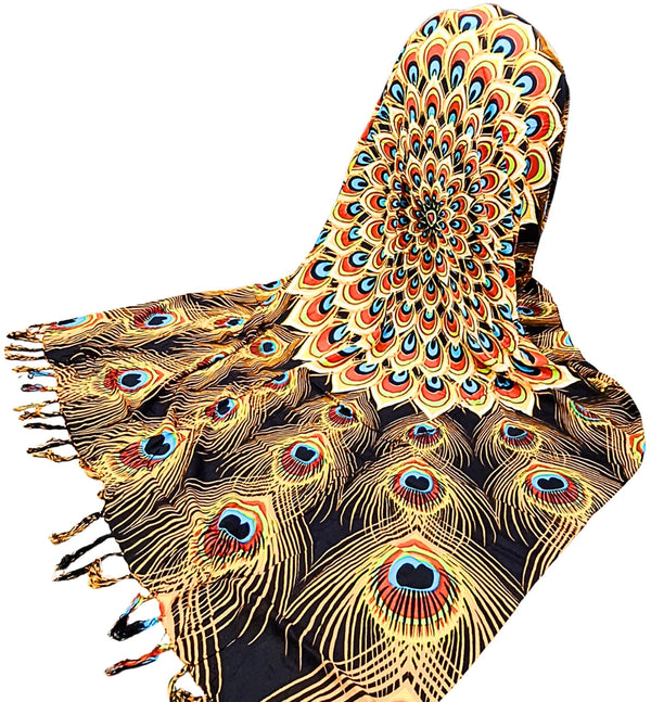 Om Namaste Sarong - 607 - mandala pauw - pauwenveren