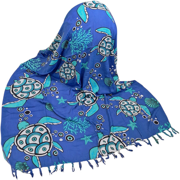 Om Namaste Sarong - 664 - Schildpadjes en Zeeleven