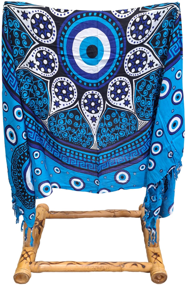 Om Namaste Sarong - 503 - Blauwe Mandala - Griekse Stijl