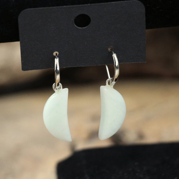 Amazoniet Maan oorbellen - fashion jewelry