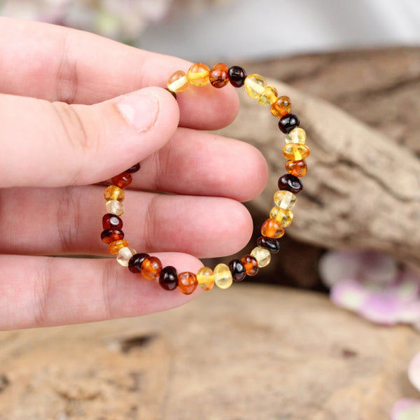 Barnsteen kinderarmband multikleur (Amber)