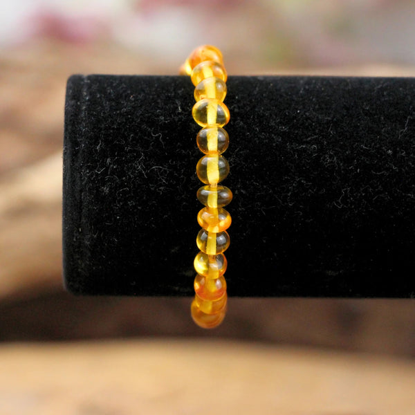 Barnsteen kinderarmband geel (Amber)