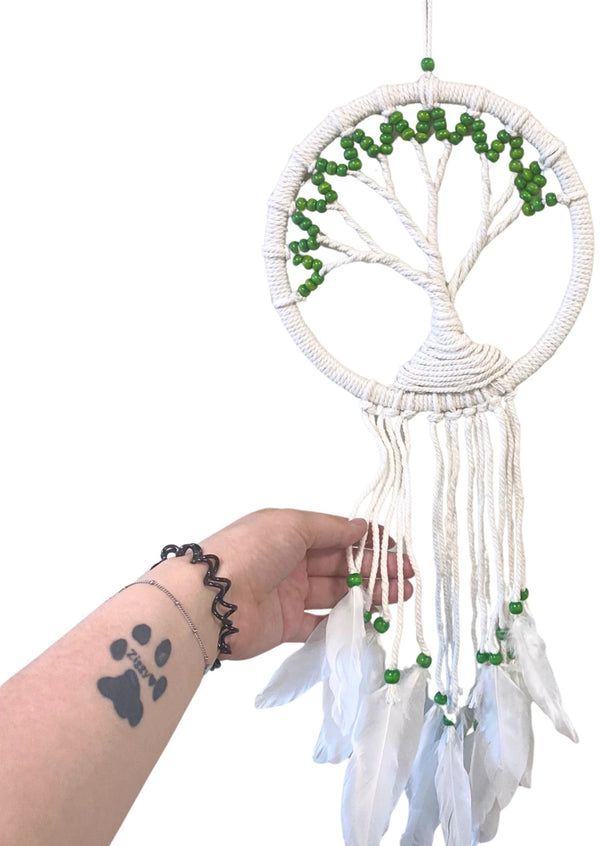 Dromenvanger - Tree of Life - groen - 22cm - Dream Catcher