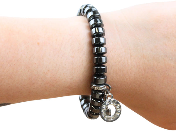 Armband Hematiet met bedels